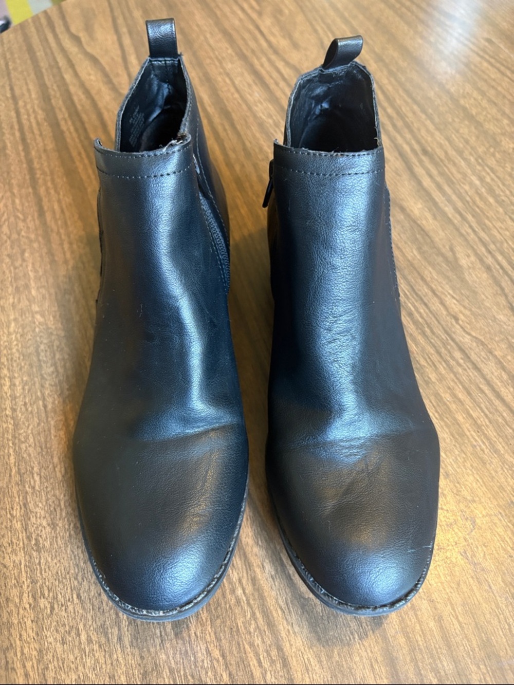 Sun + Stone Size 10.5 Cadee Classic Black Ankle Boots Chelsea Style
